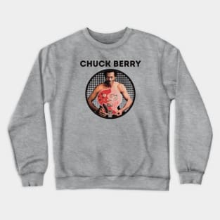 chuck berry ll red guitar Crewneck Sweatshirt